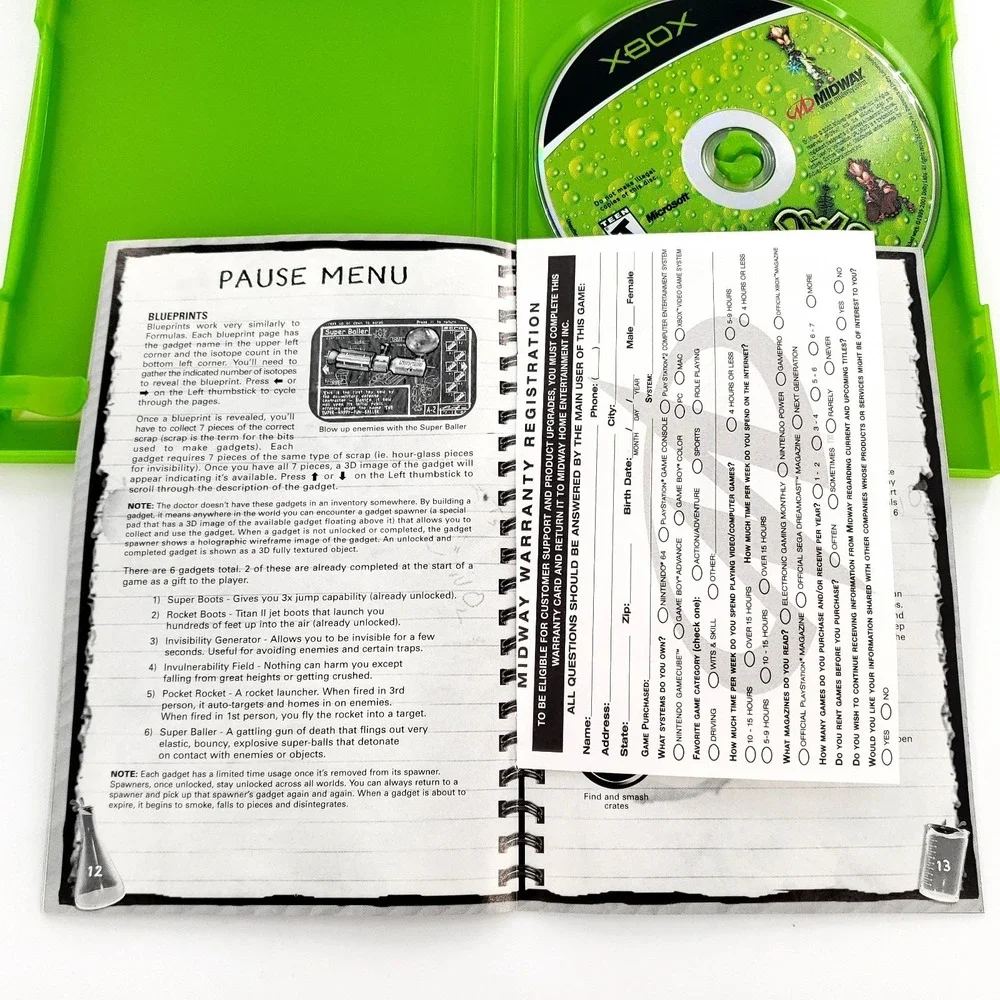 Dr. Muto (Microsoft Xbox, 2002) Complete w/ Reg Card Tested & Works
